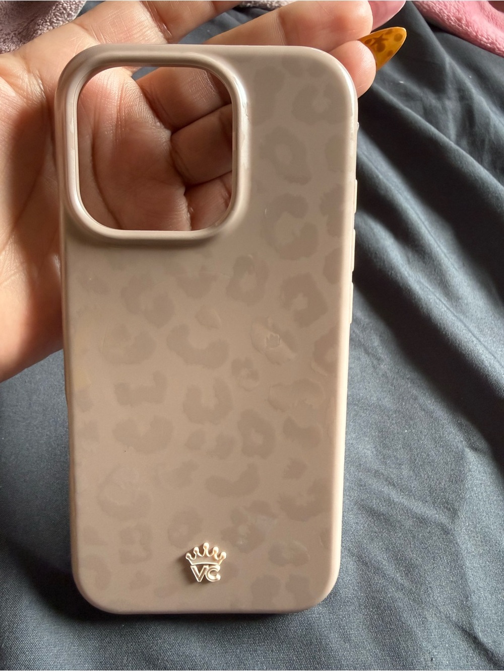 Velvet Caviar Taupe Leopard Print iPhone Case